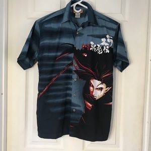 Orbit  Graphic Button Down Shirt 12/14 Boys